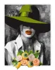 Malen nach Zahlen mit Farben und luftgetrocknetem TonFrau mit Hut ©art_selena_ua