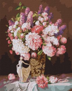 Malen nach Zahlen - Stilleben mit der Statuette einer Ballerina ©Ira Volkova