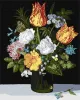 Malen nach Zahlen - Stilleben mit Blumen in einem Glas ©Ambrosius Bosschaert de Oude