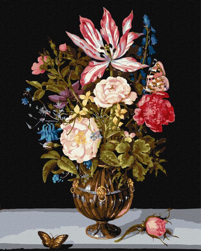 Malen nach Zahlen - Blühende Komposition ©Ambrosius Bosschaert de Oude