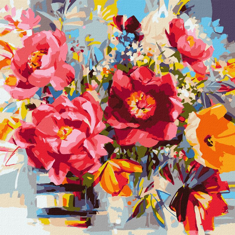 Painting by numbers - A gift of fields ©BOND Tetiana