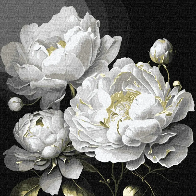 Malen nach Zahlen - Einwandfreier Schönheit mit metallischen Farben ©art_selena_ua