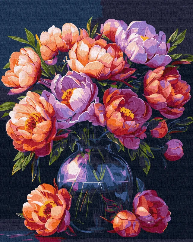 Malen nach Zahlen - Der Luxus der Blumen ©art_selena_ua