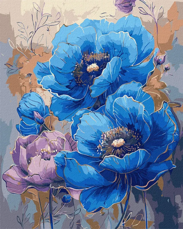 Painting by numbers - A symphony of colors with metallic paints ©victoria_art___