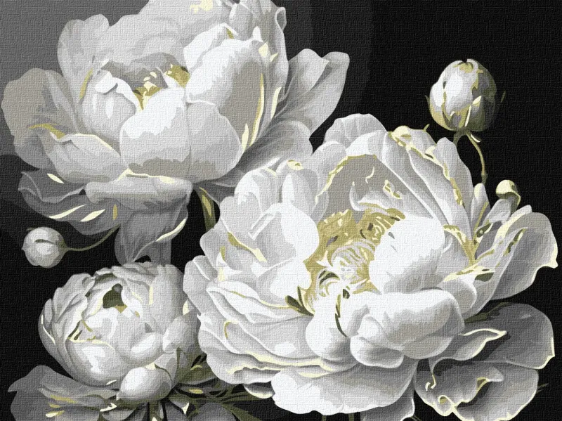 Painting by numbers - Impeccable beauty 3 with metallic paints ©art_selena_ua