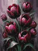 Malen nach Zahlen - Purpurrote Tulpen ©art_selena_ua