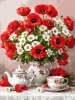 Malen nach Zahlen - Teeparty und Mohnblumen ©art_selena_ua