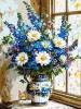 Painting by numbers - Daisies and lupins ©art_selena_ua