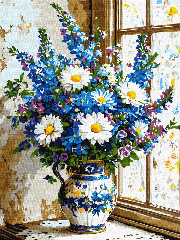 Painting by numbers - Daisies and lupins ©art_selena_ua