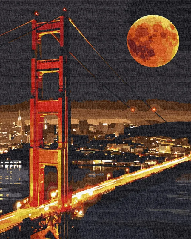 Painting by numbers - Golden Gate 