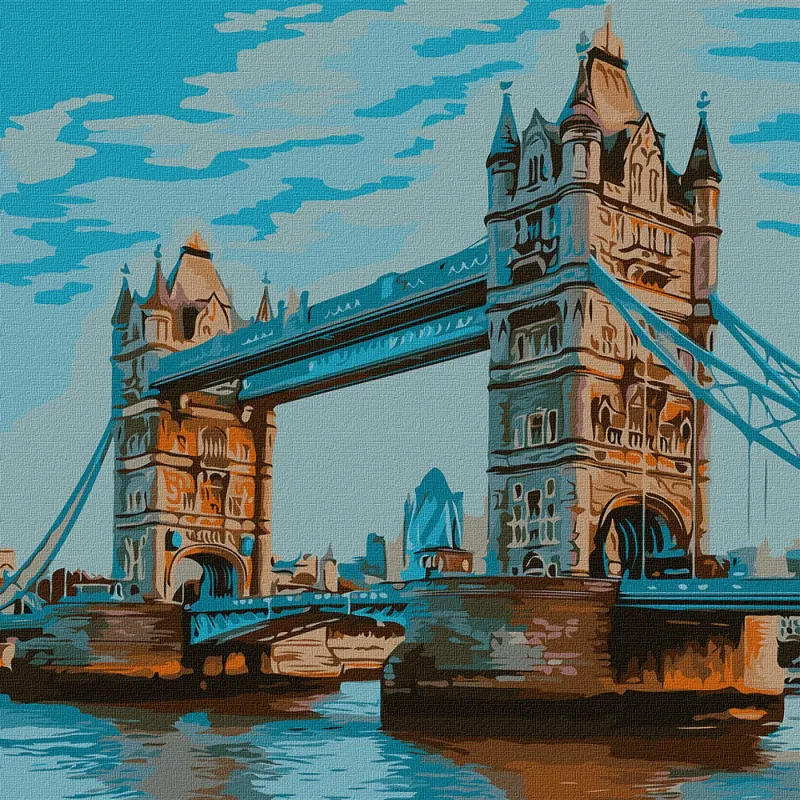 Painting by numbers - Tower Bridge