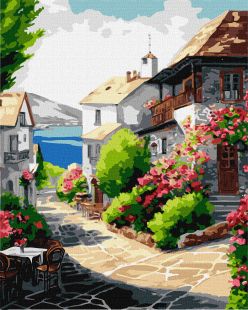 Malen nach Zahlen - Stadt am Meer ©art_selena_ua