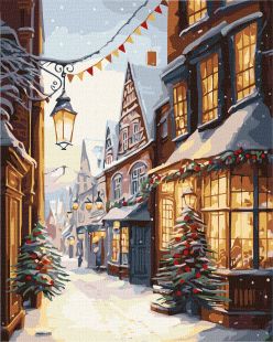 Malen nach Zahlen - Weihnachtsstraße ©art_selena_ua