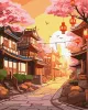 Malen nach Zahlen - Japanische Straße ©art_selena_ua
