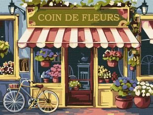 Malen nach Zahlen - Blumen-Ecke ©art_selena_ua
