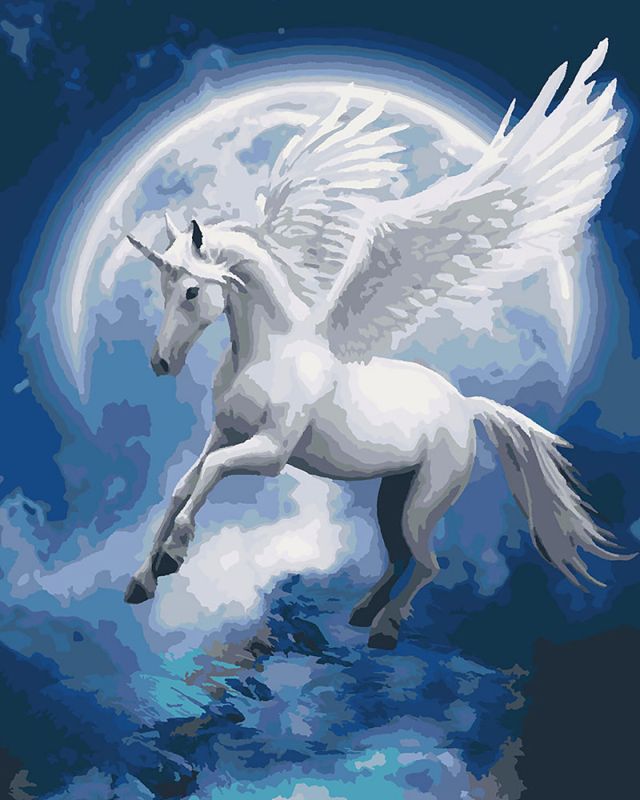 Malen nach Zahlen - Sternbild Einhorn