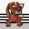 Painting by numbers - Stylish dachshund
