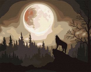 Malen nach Zahlen - Mystischer Wald