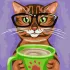 Painting by numbers - Striped barista