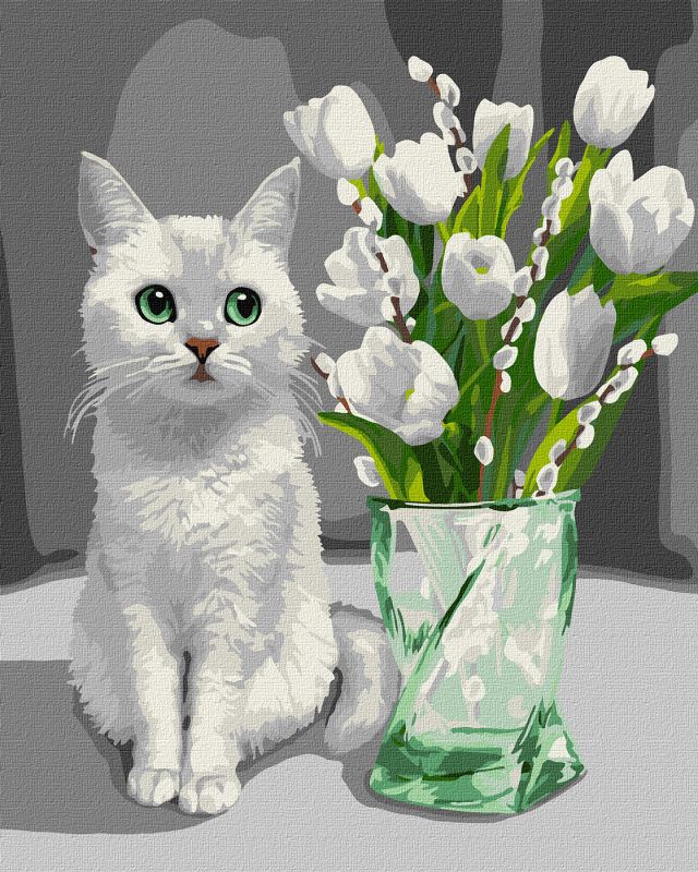 Painting by numbers - Snow-white spring