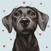 Malen nach Zahlen - Netter Freund ©lien_illustration