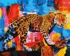 Painting by numbers - Bright leopard