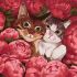 Painting by numbers - Fluffy friends ©Kira Corporal