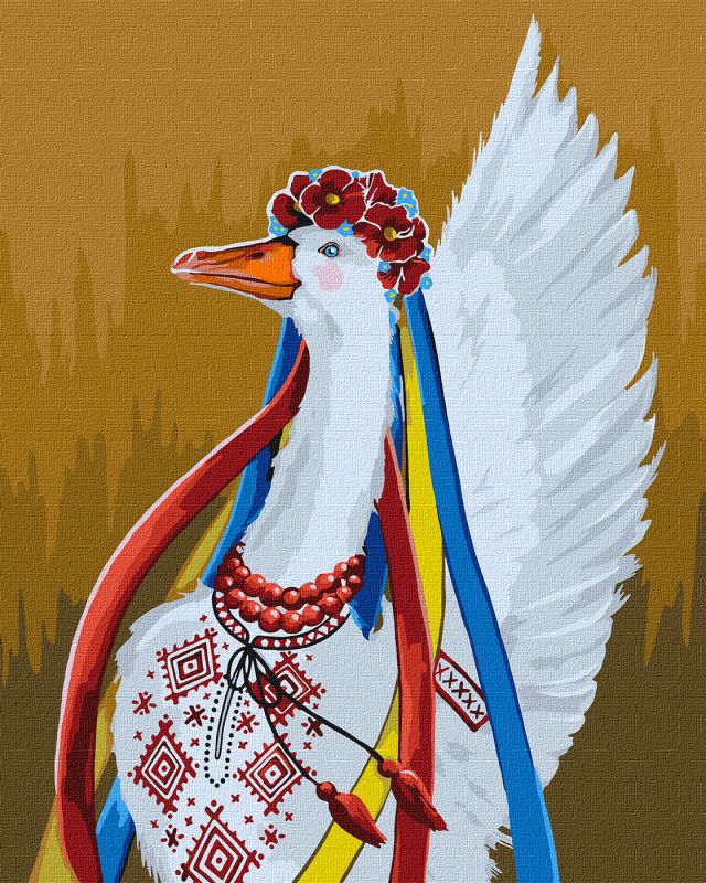 Malen nach Zahlen - Patriotische Gans ©Svitlana Terentschuk