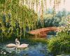 Malen nach Zahlen - Schwäne auf dem See ©Sergiy Lobach