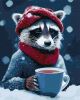 Painting by numbers - Winter coffee ©Neag Mircea Marius