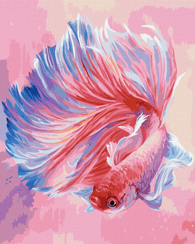 Malen nach Zahlen - Cockerel-Fisch ©Ira Volkova