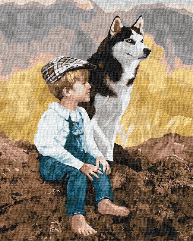 Painting by numbers - Sincere friends 