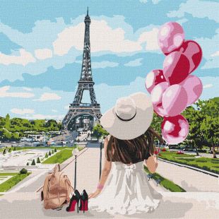 Malen nach Zahlen - Ein Spaziergang durch die Straßen von Paris
