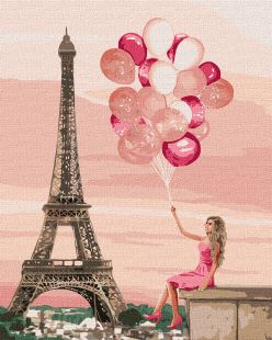 Malen nach Zahlen - Die violetten Farben von Paris
