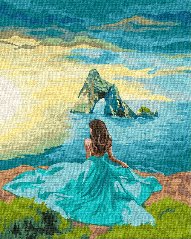 Painting by numbers - An azure evening 