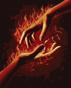 Malen nach Zahlen - Feuer zwischen uns 1