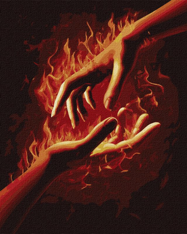 Malen nach Zahlen - Feuer zwischen uns 1