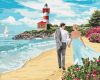 Malen nach Zahlen - Leuchtturm der Liebe