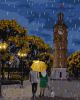 Painting by numbers - Walking in the rain