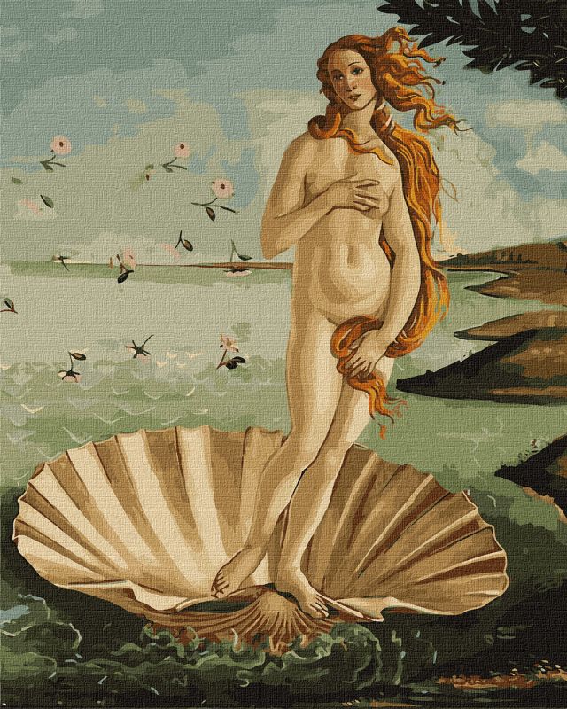 Malen nach Zahlen - Geburt der Venus ©Sandro Botticelli