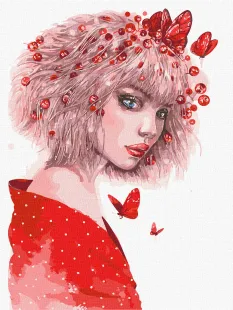 Malen nach Zahlen - Kuss der Schmetterlinge ©lesya_nedzelska_art