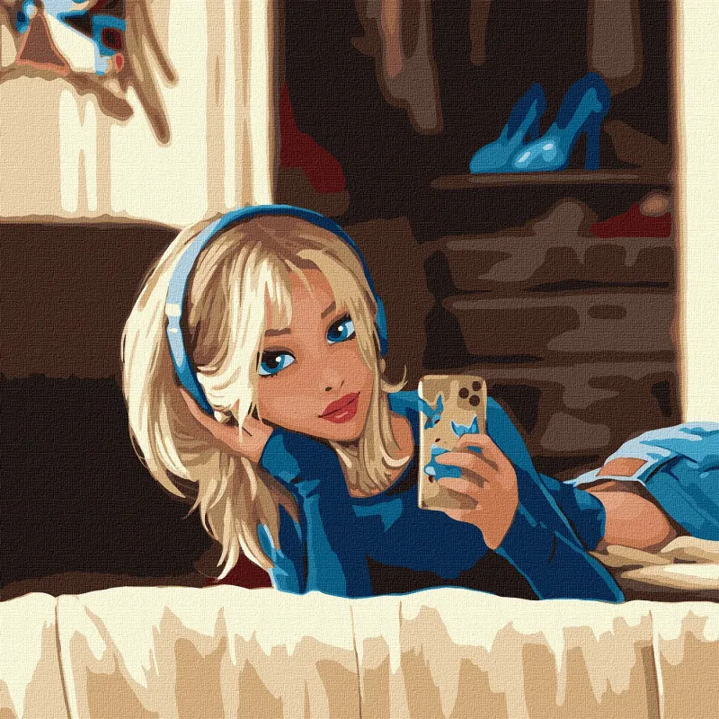 Painting by numbers - Favorite selfie ©raretempter