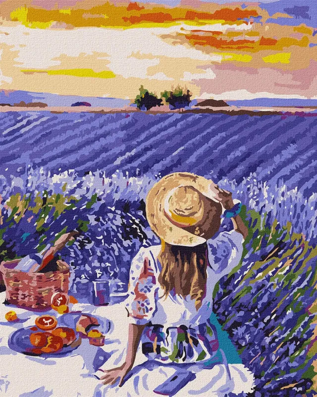 Painting by numbers - Lavender picnic