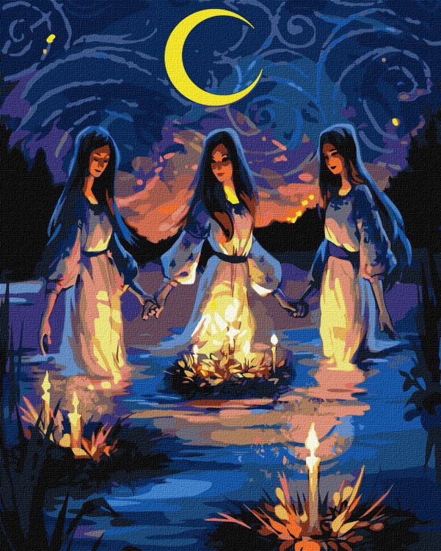 Painting by numbers - A magical night ©sribna_zoria