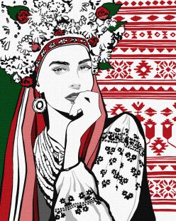 Malen nach Zahlen - Charmante ukrainische Frau ©upillustration
