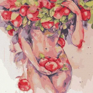 Malen nach Zahlen - Apple Versuchung ©lesya_nedzelska_art