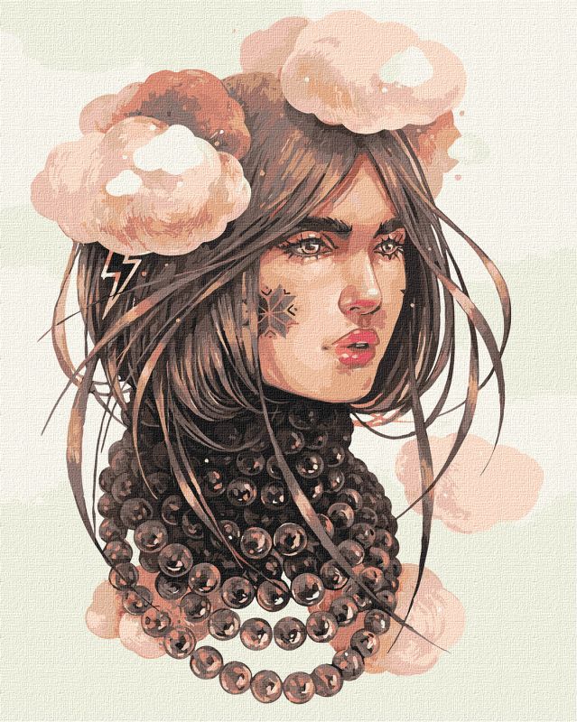 Painting by numbers - Cloudy thoughts ©lesya_nedzelska_art