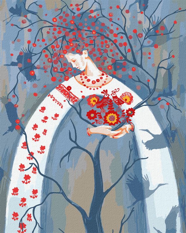 Painting by numbers - The tree of life ©Haidamaka Olya