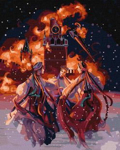 Malen nach Zahlen - Feuer der Freiheit ©Jennifer Sikora