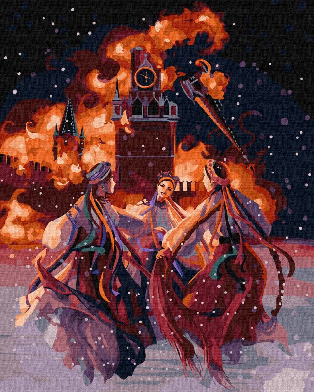 Malen nach Zahlen - Feuer der Freiheit ©Jennifer Sikora